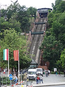 Funicular to Castle Hill Budapest.JPG