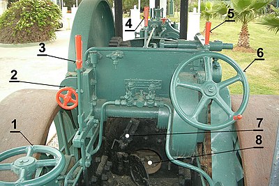 Vue de la cabine du conducteur