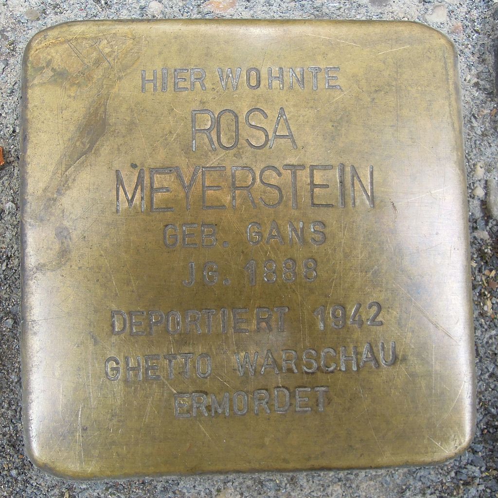 Stolperstein Göttingen Rote Straße 16 Rosa Meyerstein
