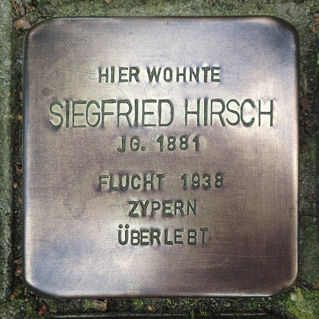 Stolperstein für Siegfried Hirsch