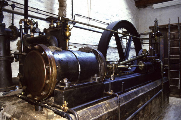 A mill engine from Stott Park Bobbin Mill, Cumbria, England