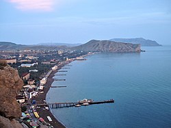 The Sudak Bay in the evening.