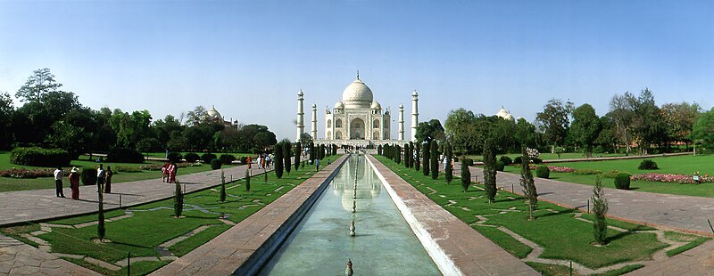 File:Taj Mahal Complex — Gardens, Agra, panorámicas (2002), Uttar Pradesh, India (01).jpg