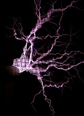 1.3 seconds of discharge of a Tesla coil at TMW