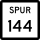 Indicatore della State Highway Spur 144