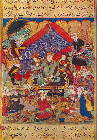 Timur feasts in Samarkand