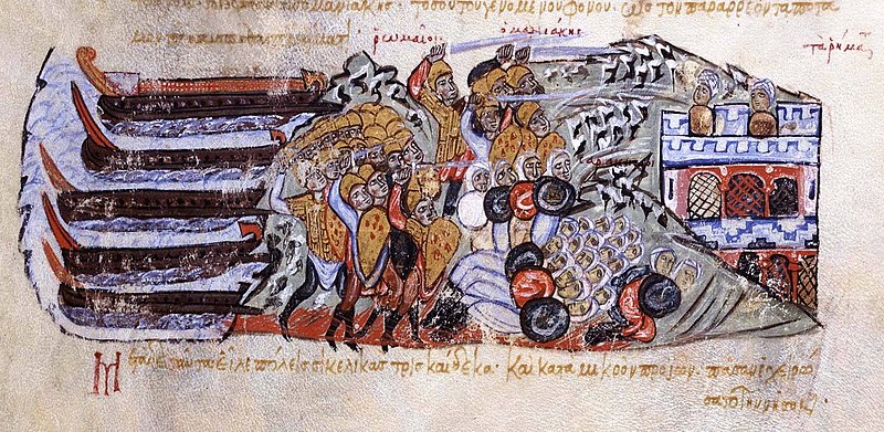 File:The Byzantines under Georgios Maniakes land at Sicily and defeat the Arabs.jpg