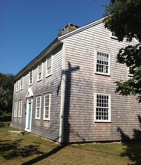 An example of seventeenth century vernacular architecture in Brewster, Dillingham House (c. 1660)