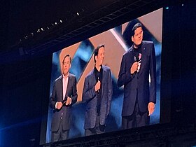 Sony Interactive Entertainment America president Shawn Layden, Xbox head Phil Spencer, and Nintendo of America president Reggie Fils-Aime at The Game Awards 2018 The Game Awards 2018 - Shawn Layden, Phil Spencer, Reggie Fils-Aime (cropped).jpg
