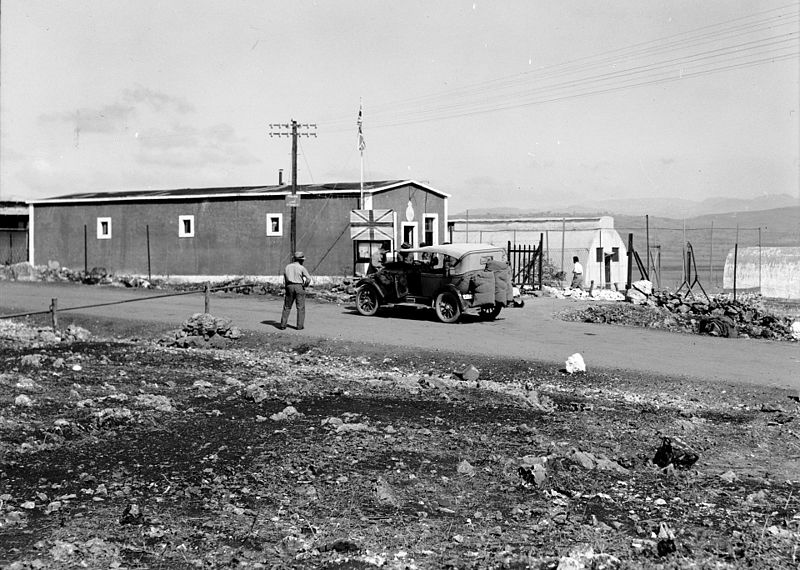 File:The Jordan Valley north of Lake Galilee. Metulla. British frontier post.jpg