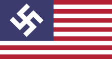 Flag of Nazi America, part of the Greater Nazi Reich