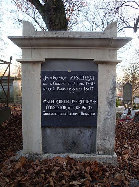 File:Tombe de Jean-Frédéric Mestrezat au Père Lachaise (Photo Jean Langeard) 2.jpg
