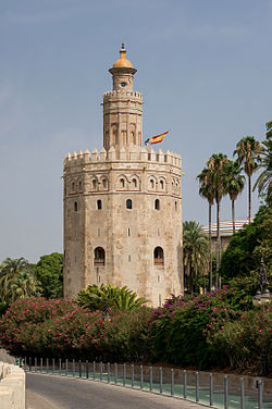 Torre del Oro flag Seville Spain.jpg