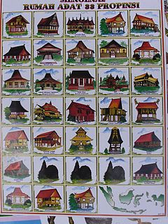 Hagyományos építészeti stílusok Indonézia különböző részein