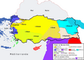 Sevr Antlaşmasına göre Ermenistan   Osmanlı Ermenistanı (Batı Ermenistan)   Rusya Ermenistanı (Doğu Ermenistan)