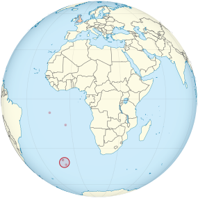 Tristan da Cunha on the Globe (in the United Kingdom).svg