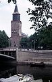 Turku cathedral 1965, tower is being repaired