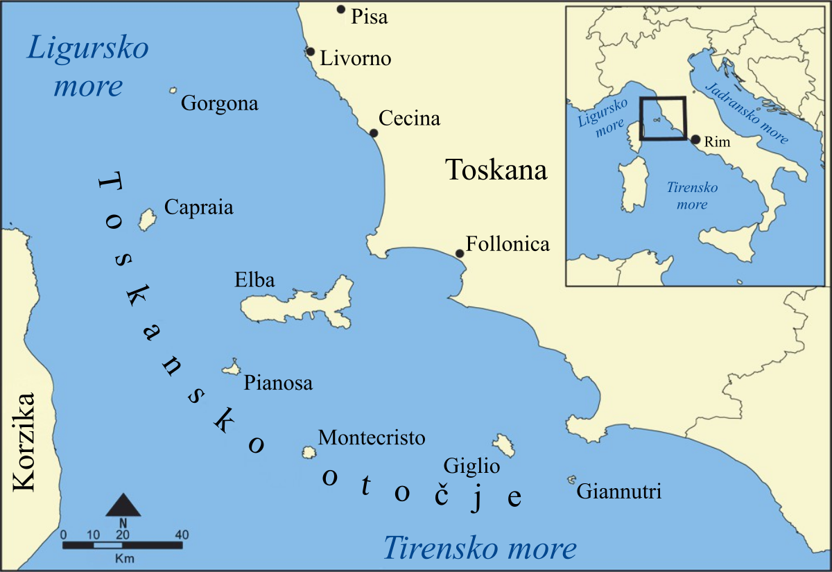 elba karta Toskansko otočje – Wikipedija
