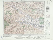 Map including Baoji (labeled as PAO-CHI (PAOKI) (walled) 寳雞) (AMS, 1955)