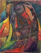 Névtelen portré.  Olaj, vászon, 29,5x37,5 cm, 1914, magángyűjtemény, Milánó