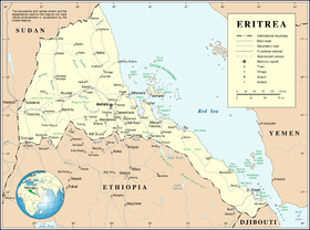 خريطة إريتريا