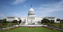 The United States Capitol, the seat of government for Congress, the legislative branch of the U.S. government United States Capitol - west front.jpg