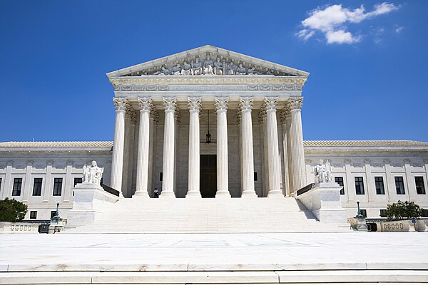 The U.S. Supreme Court Building, current home of the Supreme Court, which opened in 1935