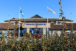 <span class="mw-page-title-main">University Hospital Ayr</span> Hospital in South Ayrshire, Scotland