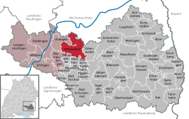 Kaart van Uttenweiler