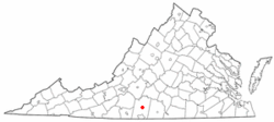 Location of Chatham, Virginia