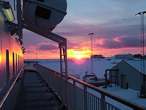 Vadsø från Hurtigruten.