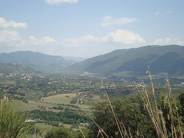 Panorama of the Aniene Valley