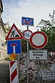 * Nomination: An agglomeration of road signs in Germany illustrating the information redundance of some streets. --PantheraLeo1359531 22:09, 28 August 2019 (UTC) * * Review needed