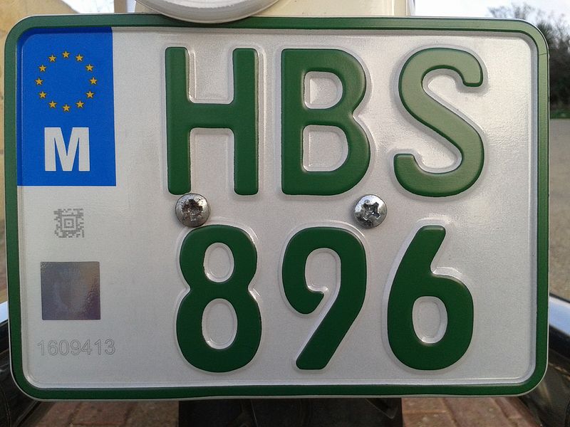 File:Vintage Vehicle Registration Plate.jpg