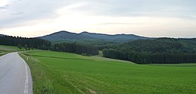 Вид на Вышебродски перевал из Австрии
