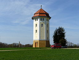 Vattentorn i Hohenstadt i Abtsgmünd.
