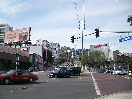 La Cienega Blvd. at Santa Monica Blvd. possible station for Alt. 1