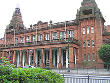 The facade of Kelvin Hall - the meeting's venue from 1988 to 2012. Wfm kelvin hall.jpg