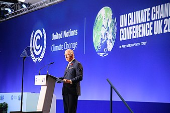 Na zahájení konference OSN o změně klimatu v Glasgow (2021)