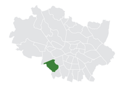 Location of Oporów within Wrocław
