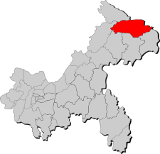 Location of Wuxi County in the municipality Wuxi(Chongqing).svg