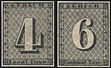 Kantonalbriefmarken „Zürich 4 und Zürich 6“