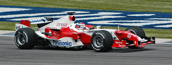 Zonta qualifying in place of an injured Ralf Schumacher at the 2005 United States Grand Prix.