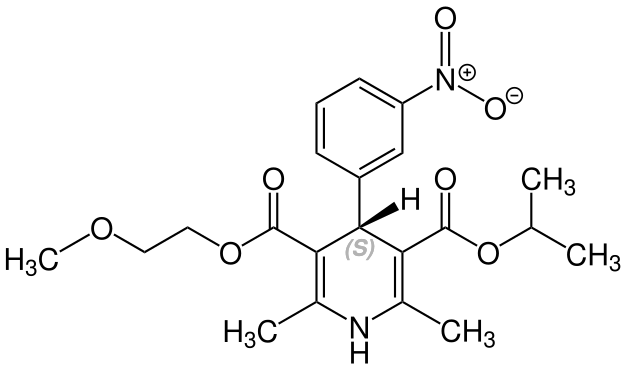 File:(S)-Nimodipin Structural Formula V1.svg