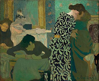 Édouard Vuillard: The printed dress, 1891. Museu de Arte de São Paulo