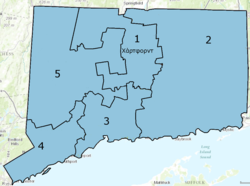 Οι υποψήφιοι του Δημοκρατικού Κόμματος κατάφεραν να επανεκλεγούν σε όλες τις περιφέρειες του Κονέκτικατ