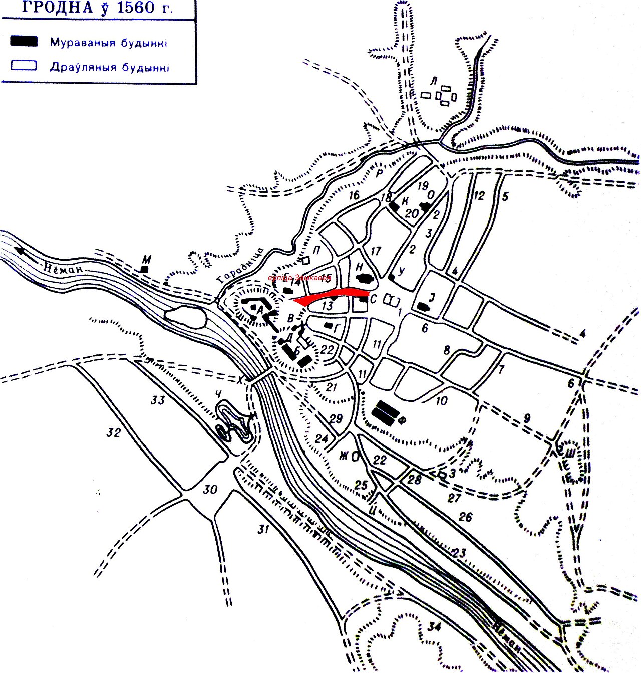 Карта советская площадь гродно