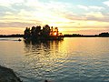 Lago Blagodatnoye en el sitio de un pozo de grava