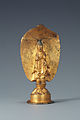 One of South Korea's national treasures and one of the earliest extant sculptures from the country. Yŏn'ga Buddha, Goguryeo, 539. Gilt bronze, h. 16.3 cm. National Museum of Korea, National Treasure no. 119
