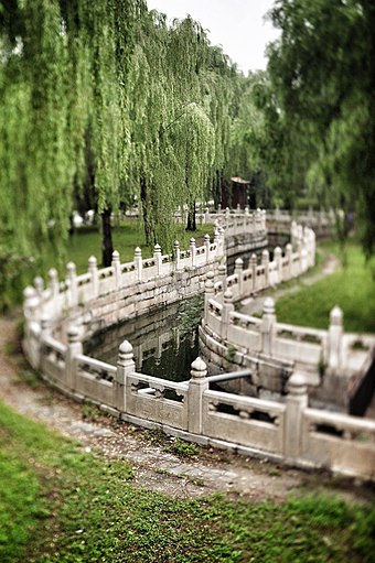 The Golden Water River, an artificial stream that runs through the Forbidden City.